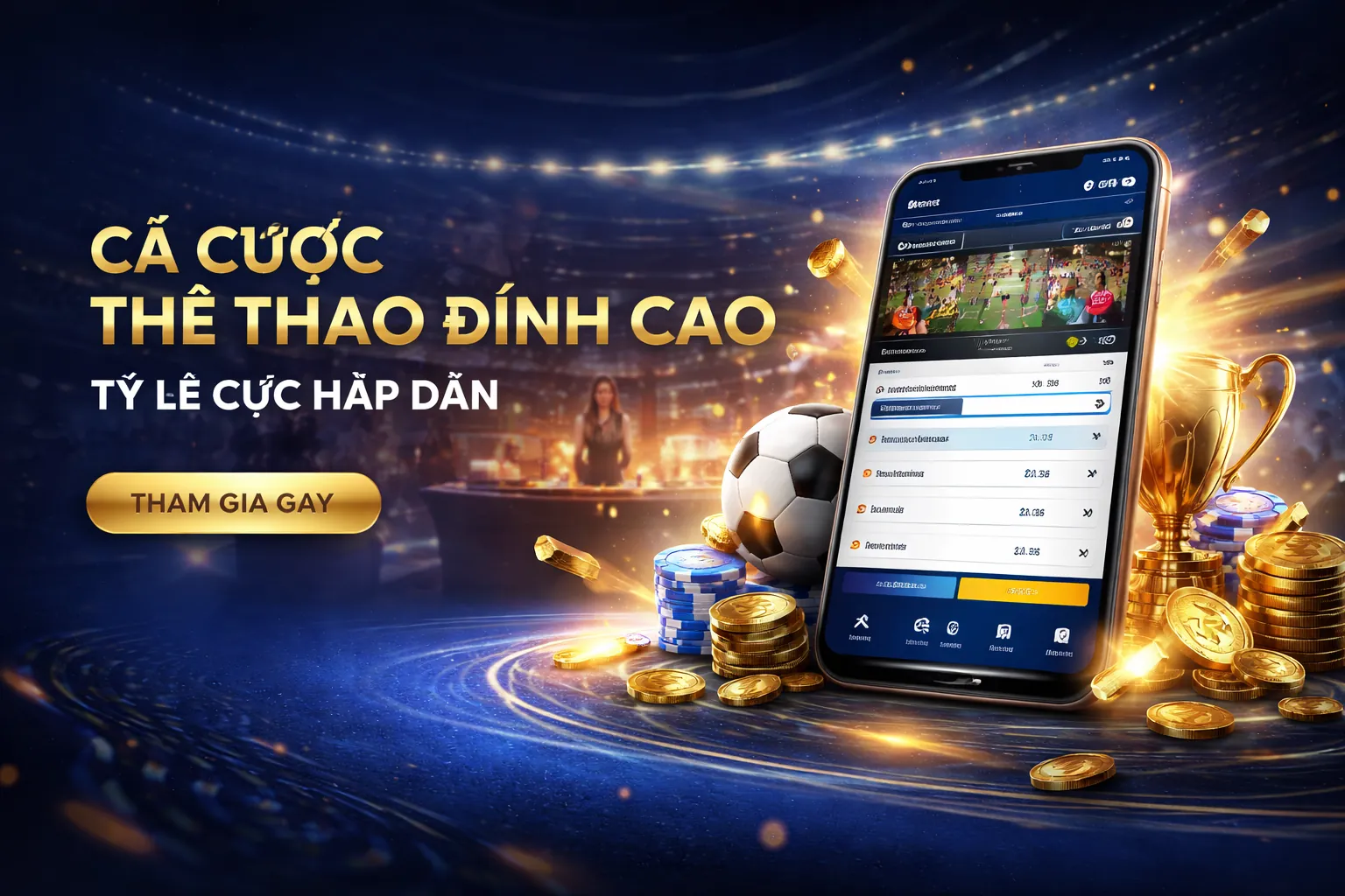 Chọn sảnh Tài Xỉu và bắt đầu chơi